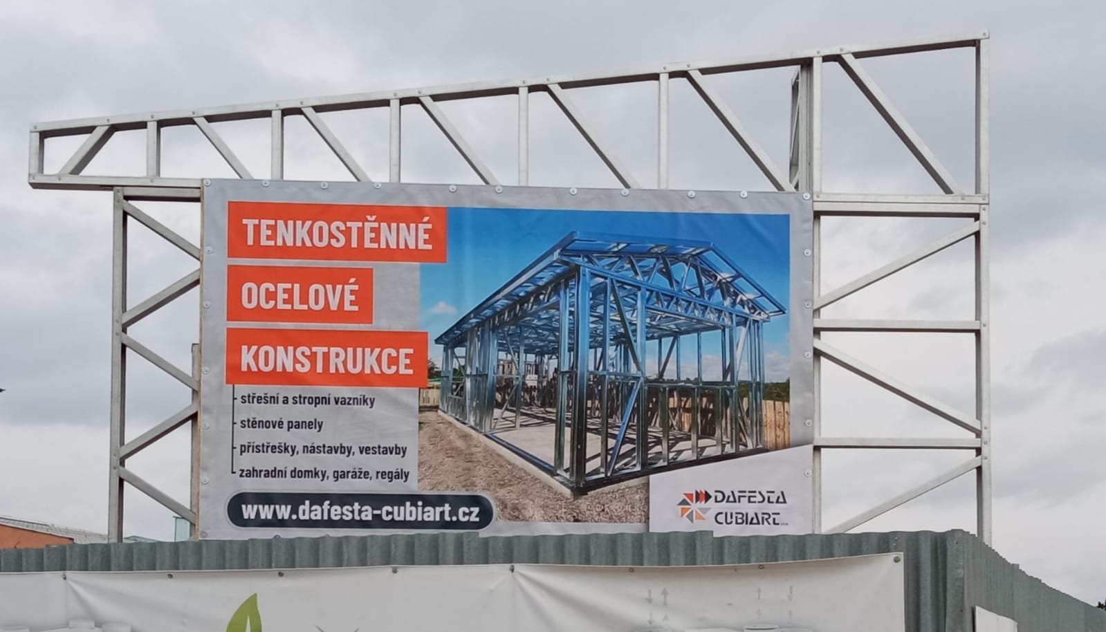 Konstrukce billboardu – finál